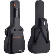 Capa Para Violão Acolchoada Voik BV-4105P Preta Alça Dupla