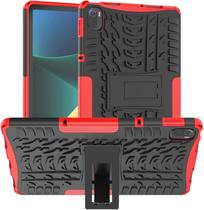 Capa para Xiaomi Pad 5 lançada 2021 11,0 polegadas, Hybrid Armor Heavy Duty 2 em 1 TPU+PC Capa à prova de choque de camada dupla para Xiaomi Pad 5 Pro 5G Capa para tablet com Kickstand - Vermelho