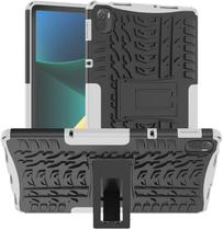 Capa para Xiaomi Pad 5 lançada 2021 11,0 polegadas, Hybrid Armor Heavy Duty 2 em 1 TPU+PC Capa à prova de choque de camada dupla para Xiaomi Pad 5 Pro 5G Capa para tablet com suporte - Branco