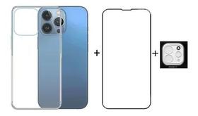 Capa + Pel 3d + Pelicula Camera Para iPhone 13 Todos Modelos