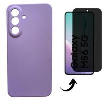 Capa + Pel 3D Privativo Compatível com Samsung Galaxy M56 5G