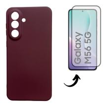 Capa + Pel Vidro 3D Compatível Para Samsung Galaxy M56 5G