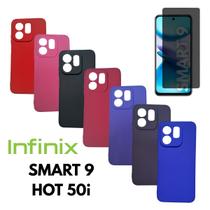 Capa + Pelic. Privativa Vidro Para Infinix Smart 9 / Hot 50i
