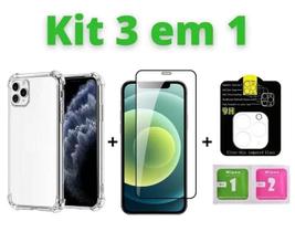 Capa + Pelicula 3D + Câmera Compatível com iPhone 11 / 11 Pro Max / 12 / 12 Pro Capa + Pelicula 3D + Câmera Compatível com iPhone 11 / 11 Pro Max / 12 / 12 Pro
