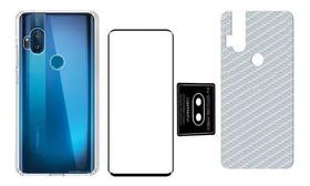 Capa + Pelicula 3d + P Camera + Traseira Para Moto One Hyper