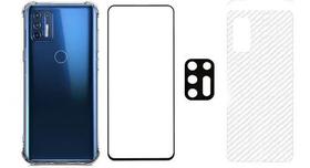 Capa + Película 3d +p Traseira + P Camera Para Moto G9 Plus Capa + Película 3d +p Traseira + P Camera Para Moto G9 Plus