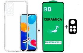 Capa + Película 9d Cerâmica + Película Câmera Para Redmi Note 11 4g
