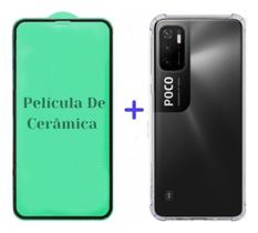Capa + Película Cerâmica Xiaomi Poco M3 Pro - Resistente Capa + Película Cerâmica Xiaomi Poco M3 Pro - Resistente