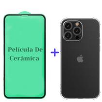 Capa + Película De Cerâmica iPhone 15 Pro Max - Resistente