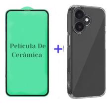 Capa + Película De Cerâmica iPhone 16 Proteção Slim