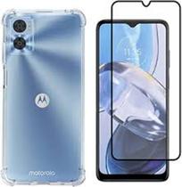 Capa + Película de vidro 3D para Motorola Moto E22
