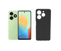 Capa +Pelicula Gel Privativa Compatível Para Tecno Spark 20c Capa +Pelicula Gel Privativa Compatível Para Tecno Spark 20c