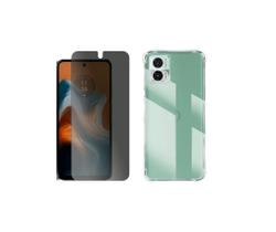 Capa + Pelicula Hidrogel Privativa Compatível Para Moto G34 Capa + Pelicula Hidrogel Privativa Compatível Para Moto G34