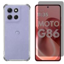 Capa + Pelicula Hidrogel Privativa Compatível Para Moto G86 Capa + Pelicula Hidrogel Privativa Compatível Para Moto G86