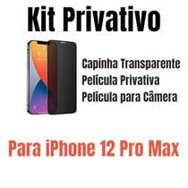 Capa + Película Privativa + Película Câmera Para iPhone 12 - LXL