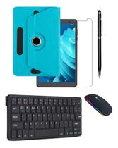 Capa + Película + Teclado Mouse E Caneta Para Tab Pritom 8p