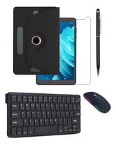 Capa + Película + Teclado Mouse E Caneta Para Tab Pritom 8p