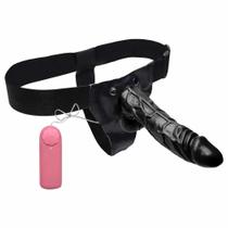 Capa Peniana 20Cm Com Cinta Wear Penis Sexy Import Preto