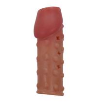 Capa Peniana Anatômica Vazada Marrom 10x2,8cm