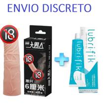 Capa Peniana Extensora 17cm E Lubrificante Neutro 50g - Vipmix