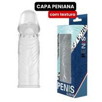 Capa Peniana Extensora de Silicone com Estimulador em Relevo - Taiwan Collection