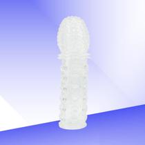 Capa Peniana Texturizada Em Silicone Com Estimulador De Extensora - Sexy Import Sex Shop Produtos Adultos