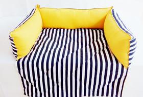 Capa Pet protetora de sofá listrada tam. M Capa Pet protetora de sofá listrada tam. M