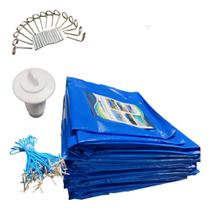 Capa Piscina 2 X 2 Térmica+Limpeza+Proteção Uv+Kit 2X2