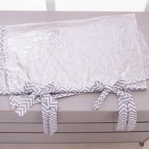 Capa Plastica para Trocador Anatomico Chevron Cinza Impermeavel Capa Plastica para Trocador Anatomico Chevron Cinza Impermeavel