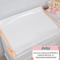 Capa Plastica para Trocador Anatomico Salmao 65/45 Capa Plastica para Trocador Anatomico Salmao 65/45