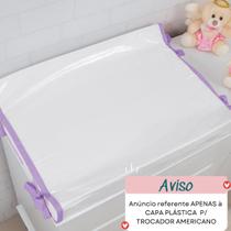 Capa Plastica pra Trocador Anatomico Lilas Impermeavel Capa Plastica pra Trocador Anatomico Lilas Impermeavel