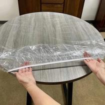 Capa plástica toalha de mesa impermeável redonda vest fácil com elástico várias medidas
