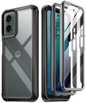 Capa Poetic Guardian para Motorola Moto G 5G 2024 preta/transparente