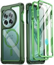 Capa Poetic Guardian para OnePlus 12 5G - Verde/Transparente
