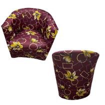 Capa Poltrona Circular ferradura Estampada
