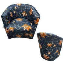 Capa Poltrona ferradura Estampa