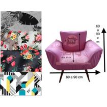 Capa Poltrona Opala Estampada