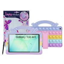 Capa Pop It p/ Tablet Samsung Tab A11 8.7 + Película Adesivo