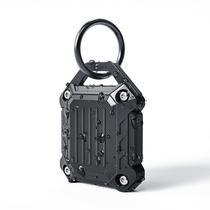 Capa porta-chaves Airtag impermeável DOVICK para Apple Black
