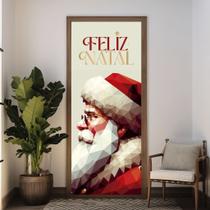 Capa Porta Noel Geométrico Natal Decoração Moderna