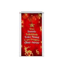 Capa Porta Para Decoração De Natal Festa Tecido 0,87x2,23 Md1