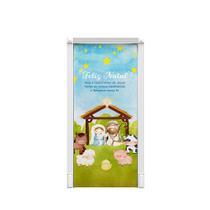 Capa Porta Para Decoração de Natal Festa Tecido 0,87x2,23 Md2 Capa Porta Para Decoração de Natal Festa Tecido 0,87x2,23 Md2