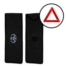 Capa Porta Triângulo de Sinalização Universal Carpete Grafite Bolsa Automotivo Capa Porta Triângulo de Sinalização Universal Carpete Grafite Bolsa Automotivo