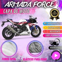 Capa Pra Moto HONDA CBR 1000RR-R FORRADA 100% Impermeável Armada Force Protege Sol Chuva Poeira Sem Forro Proteção Anti-UV Capa Pra Moto HONDA CBR 1000RR-R FORRADA 100% Impermeável Armada Force Protege Sol Chuva Poeira Sem Forro Proteção Anti-UV