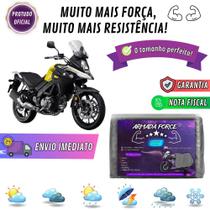 Capa Pra Moto SUZUKI V-STORM 650 Sem Forro 100% Impermeável Armada Force Protege Sol Chuva Poeira Sem Forro Proteção Anti-UV Capa Pra Moto SUZUKI V-STORM 650 Sem Forro 100% Impermeável Armada Force Protege Sol Chuva Poeira Sem Forro Proteção Anti-UV