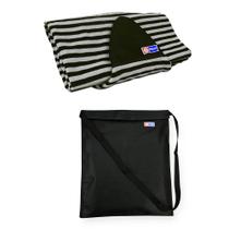 Capa Prancha Surf/Fish Toalha 6'3 Cinza com Wetsuit Bag