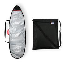 Capa prancha surf refletiva acolchoada 5'8 a 5'11 + saco roupa molhada - MAORI EXTREME