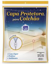 Capa PREMIUM para Colchão CASAL Com Zíper - ENTREGA RÁPIDA - Plast Leo