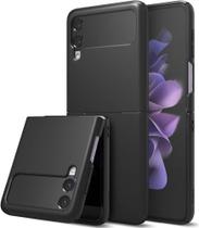 Capa Premium para Samsung Galaxy Z Flip 3 Z Flip 4 - Cor Preto Black - xdoria