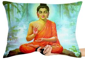 Capa Premium para Travesseiro ou Almofada buda laranja sidarta gautama Capa Premium para Travesseiro ou Almofada buda laranja sidarta gautama